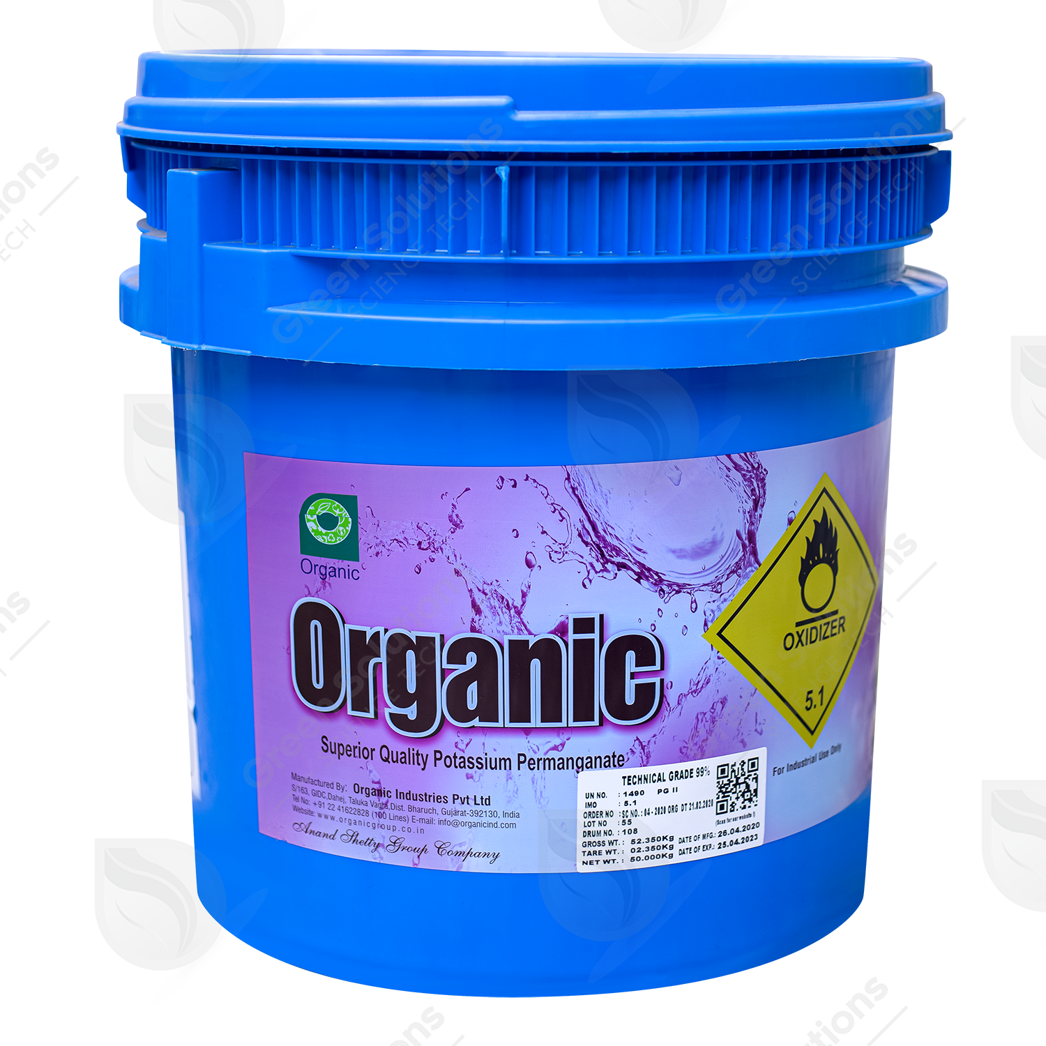 Organic Potassium Permanganate 50kg drum